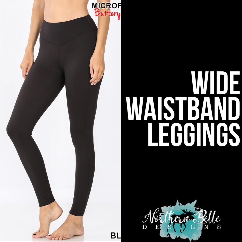 Wide Waistband Leggings